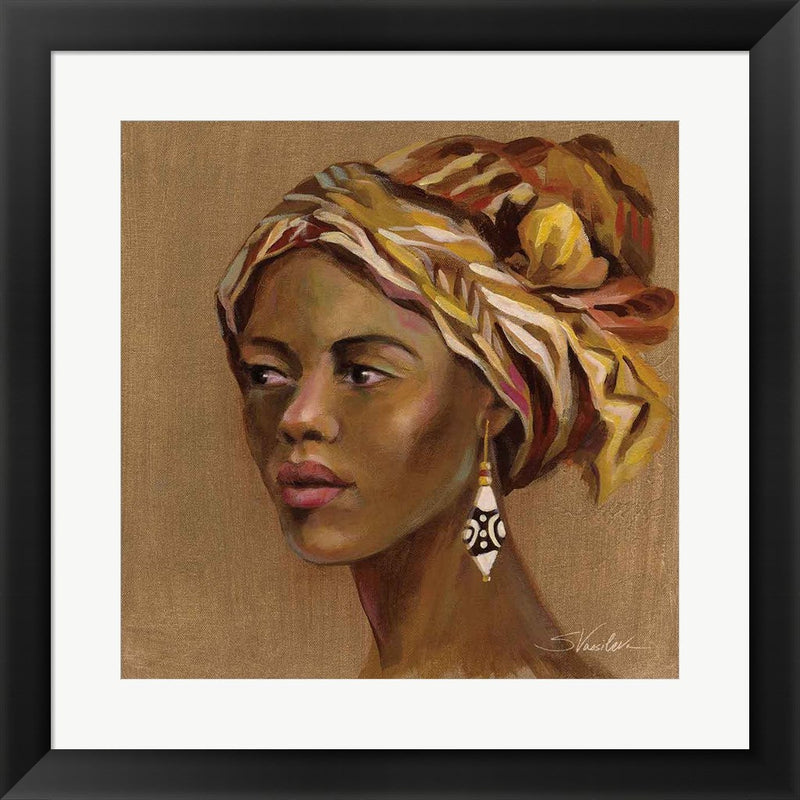African Beauty II by Silvia Vassileva, Framed Art