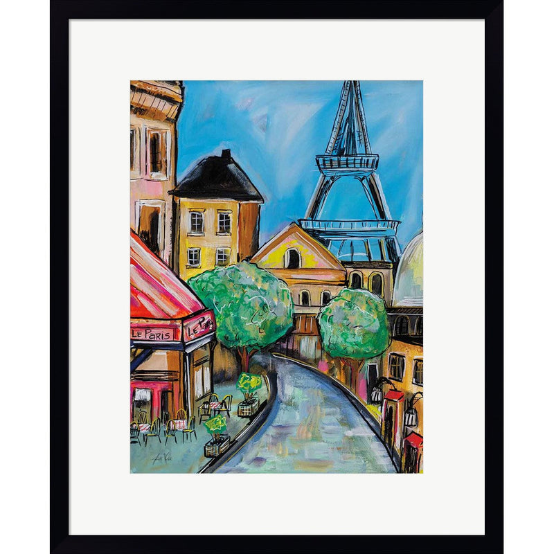 Paris Evening II by Jeanette Vertentes, Framed Art