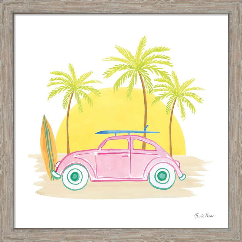 Beach Cruiser II by Farida Zaman, Framed Art
