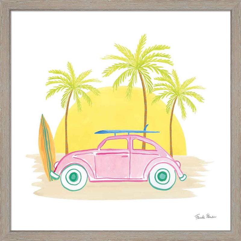 Beach Cruiser II by Farida Zaman, Framed Art