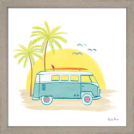 Beach Cruiser I by Farida Zaman, Framed Art