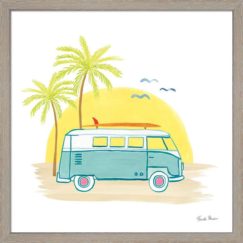 Beach Cruiser I by Farida Zaman, Framed Art