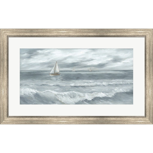Three Sailboats by Georgia Janisse, Framed Art