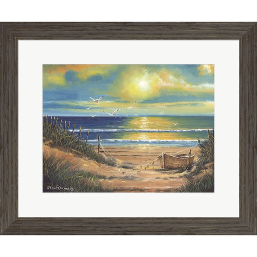 Tranquil Sunset by John Rossini, Framed Art