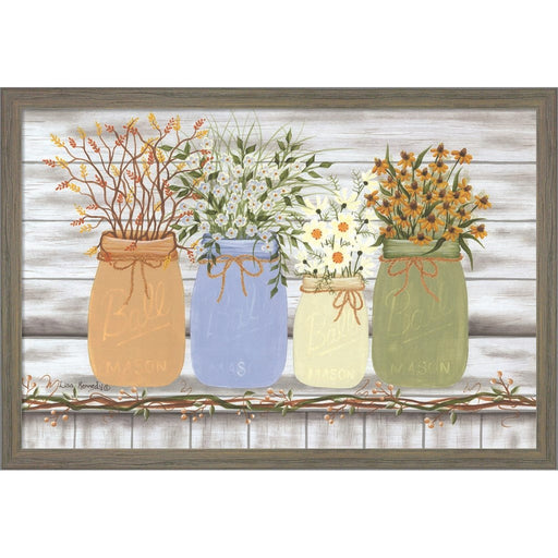 Country Flowers by Lisa Kennedy, Framed Art
