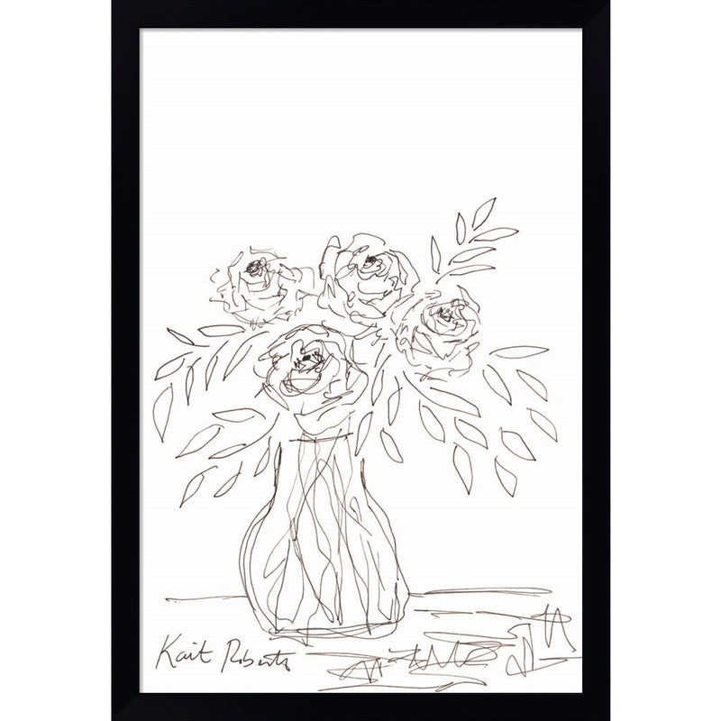 Urban Living Requires Flowers by Kait Roberts, Framed Art