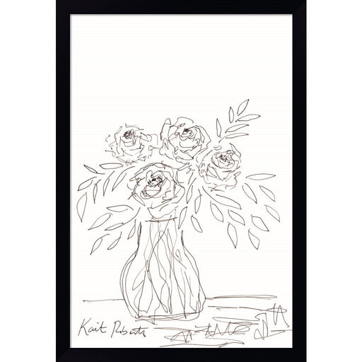 Urban Living Requires Flowers by Kait Roberts, Framed Art