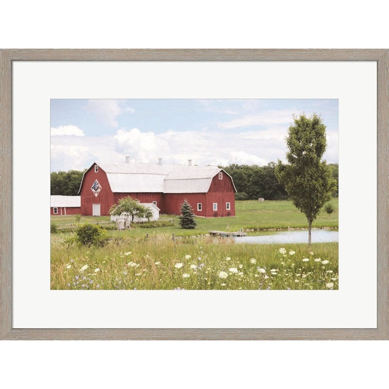 Beyond the Wildflowers by Lori Deiter, Framed Art