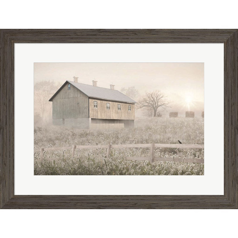 Dewy Country Morning by Lori Deiter, Framed Art