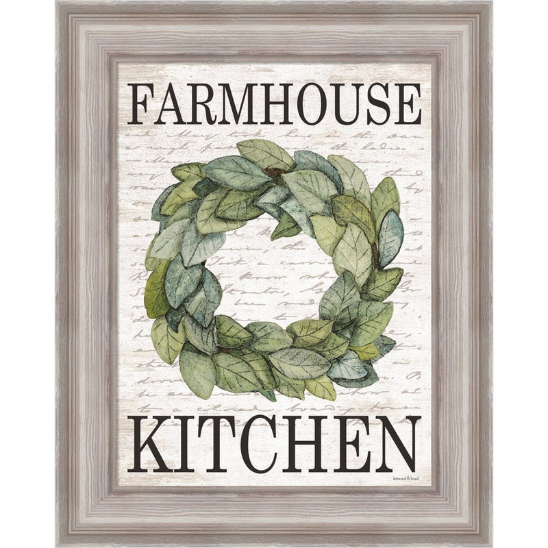 Farmhouse Kitchen by Lettered & Lined, Framed Art