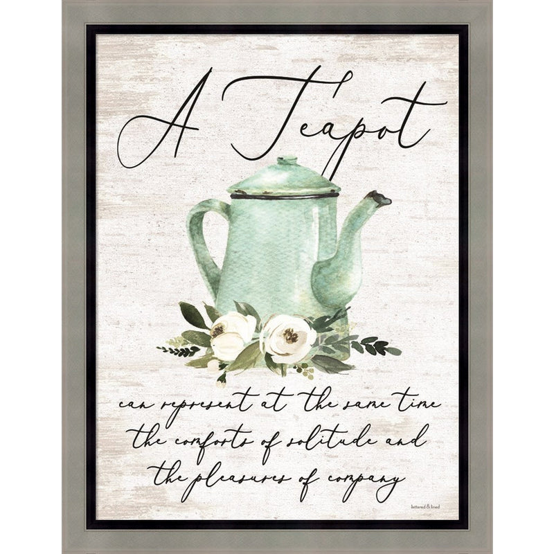 A Teapot by Lettered & Lined, Framed Art