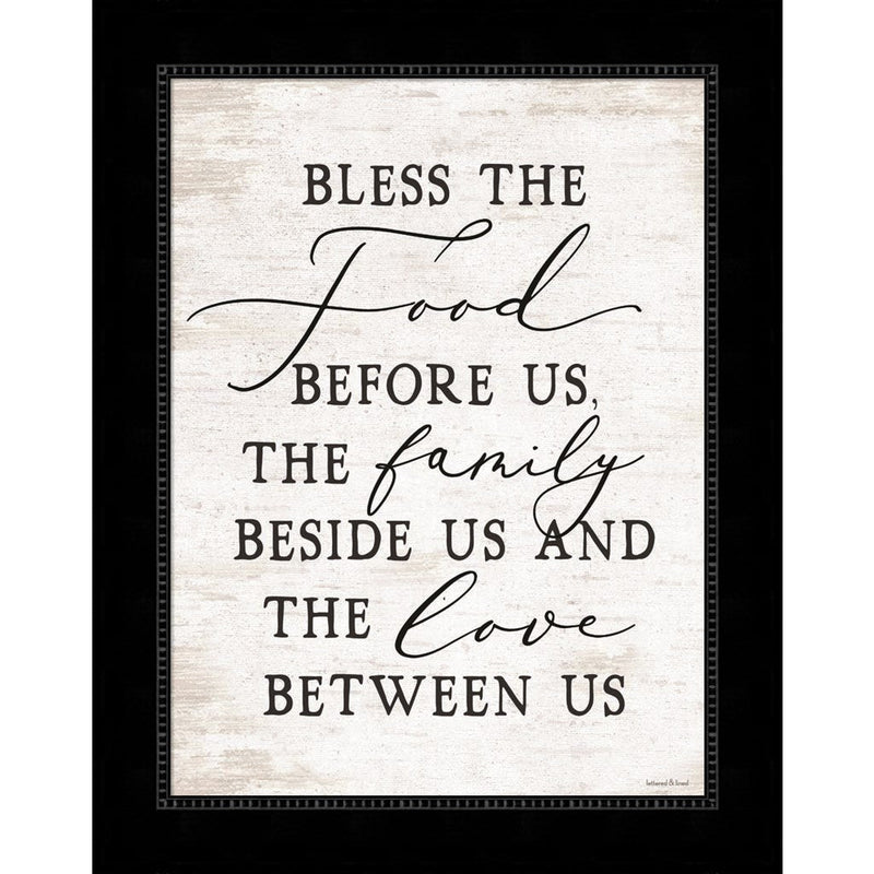 Bless the Food Before Us by Lettered & Lined, Framed Art