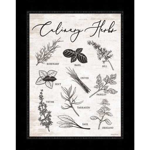 Culinary Herbs by Lettered & Lined, Framed Art