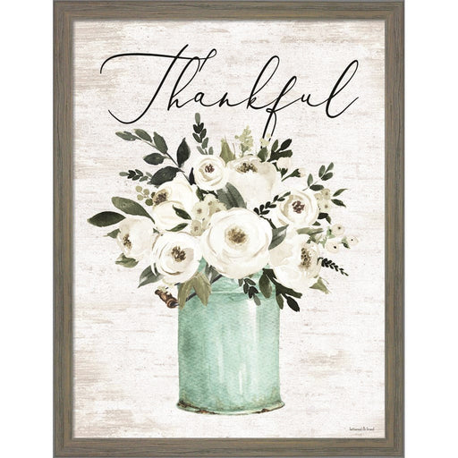 Thankful by Lettered & Lined, Framed Art