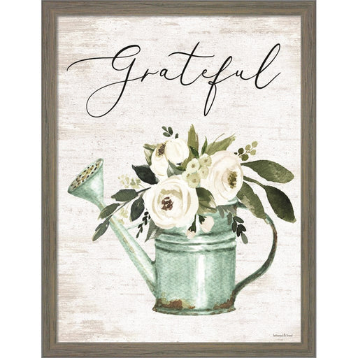 Grateful by Lettered & Lined, Framed Art