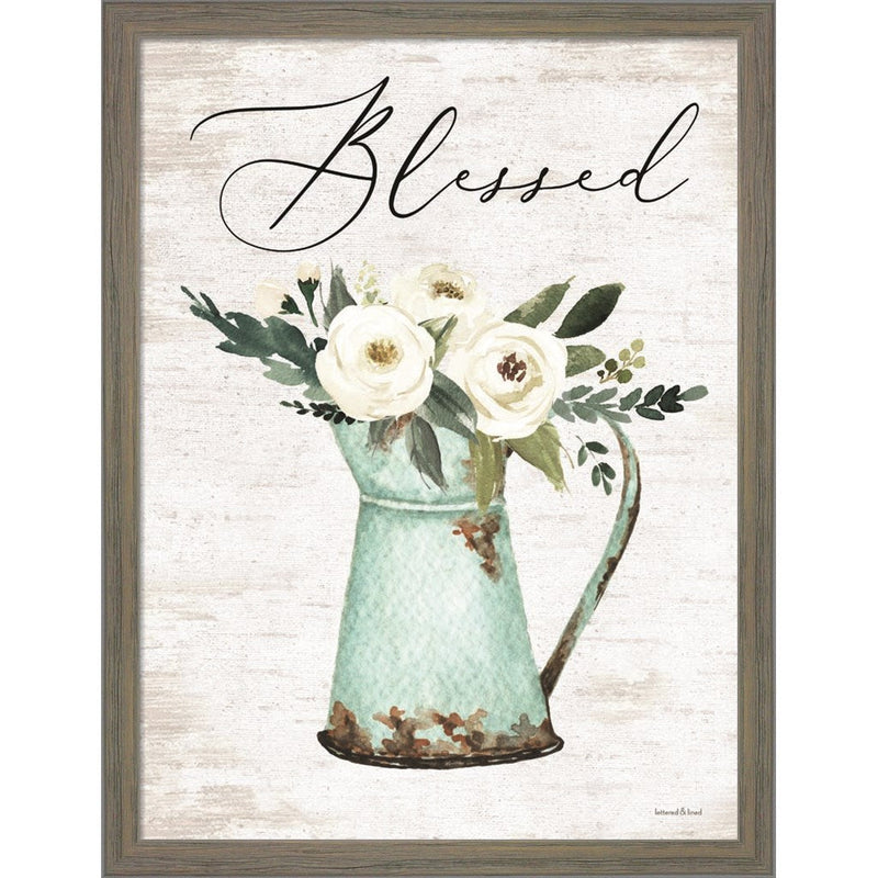 Blessed by Lettered & Lined, Framed Art