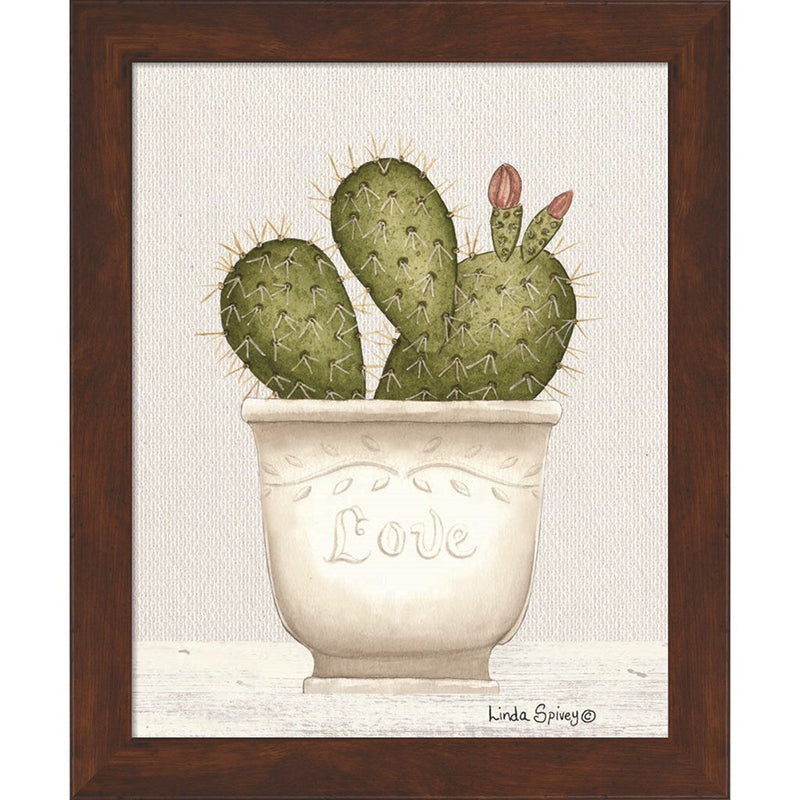Prickly Pear Cactus by Linda Spivey, Framed Art
