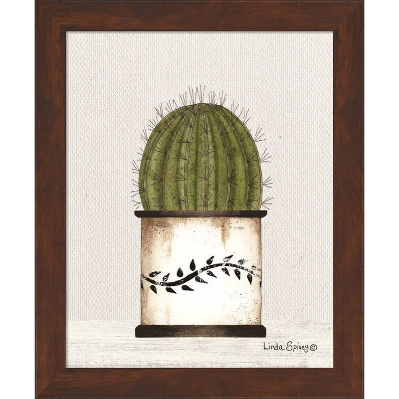 Round Cactus by Linda Spivey, Framed Art