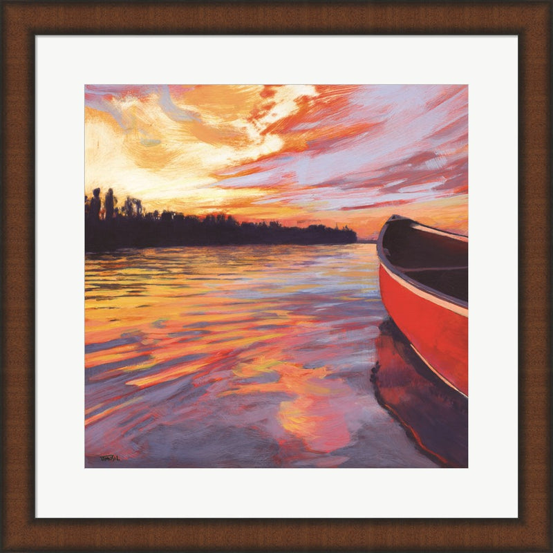 Red Canoe by Jim Musil, Framed Art