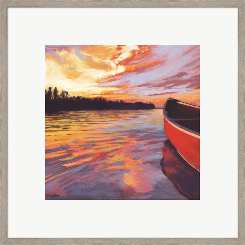 Red Canoe by Jim Musil, Framed Art