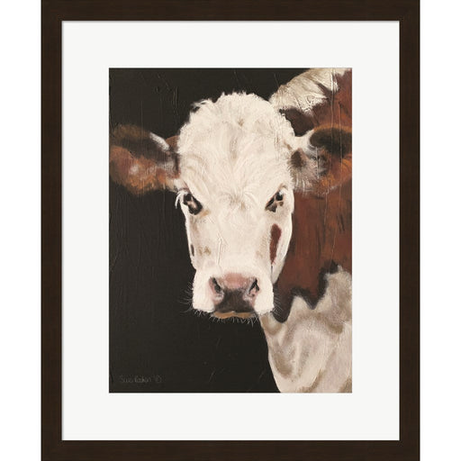 Portrait of a Hereford by Suzi Redman, Framed Art