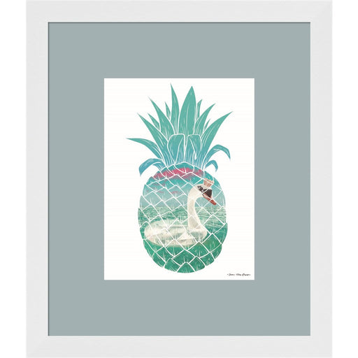 Swan Pineapple by Seven Trees Design, Framed Art