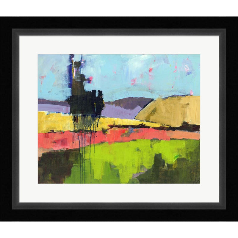 Untitled Landscape by Linda Nickell, Framed Art
