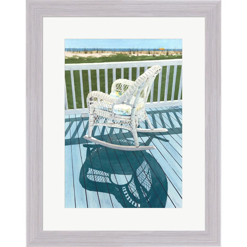Wicker Shadows by Linda Roberts, Framed Art