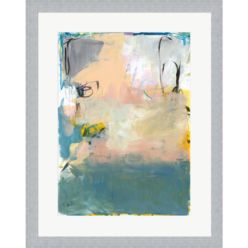 Blue Fade No. 1 by Jan Weiss, Framed Art
