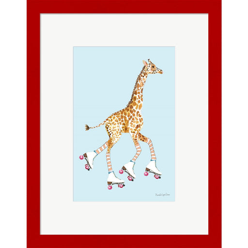 Giraffe Joy Ride II by Mercedes Lopez Charro, Framed Art