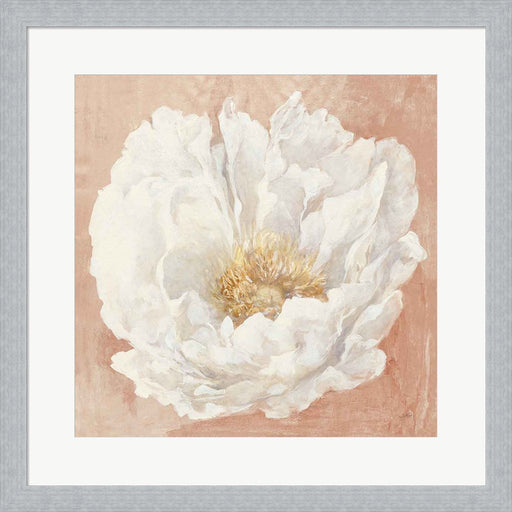 Serene Peony Terracotta by Julia Purinton, Framed Art