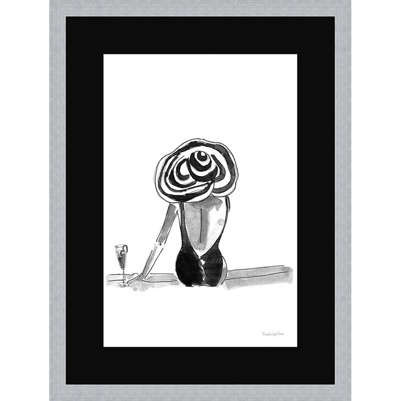 By the Pool by Mercedes Lopez Charro, Framed Art