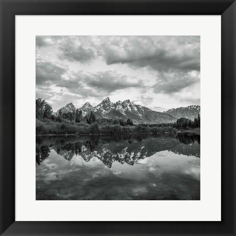 Scenic Landscape II BW by Andre Eichman, Framed Art