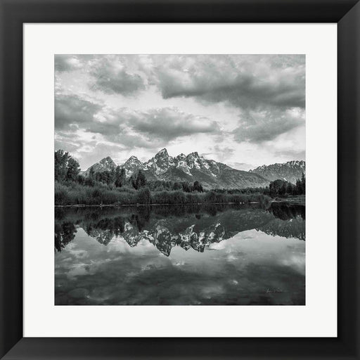 Scenic Landscape II BW by Andre Eichman, Framed Art