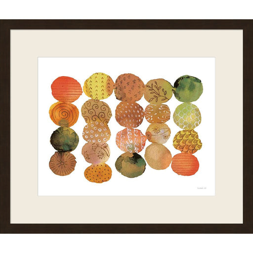Fall Circle Stories II Horizontal by Danhui Nai, Framed Art