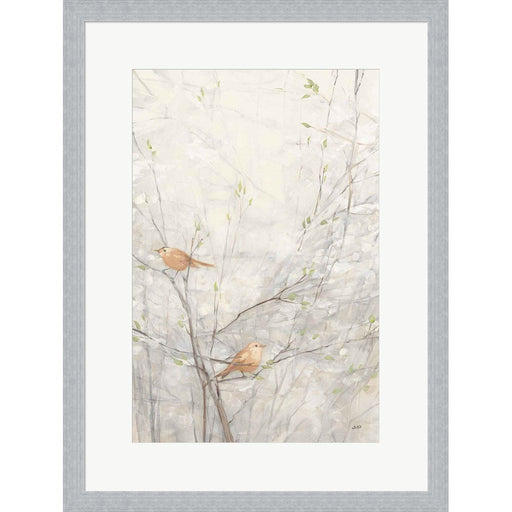 Birds in Trees II Brown by Julia Purinton, Framed Art