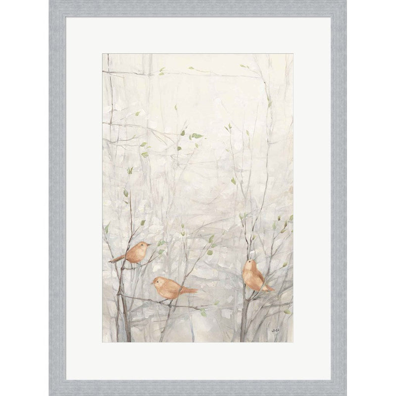 Birds in Trees I Brown by Julia Purinton, Framed Art