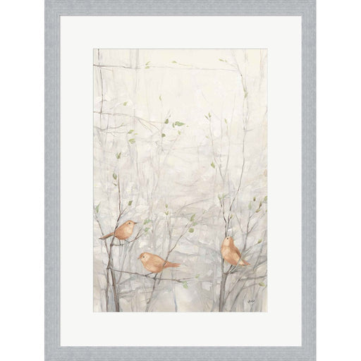 Birds in Trees I Brown by Julia Purinton, Framed Art