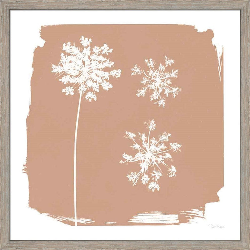 Nature by the Lake Flowers III Neutral by Piper Rhue, Framed Art