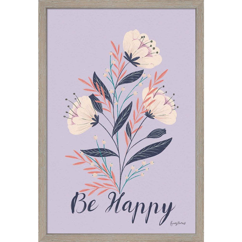 Modern Floral I Lilac by Becky Thorns, Framed Art