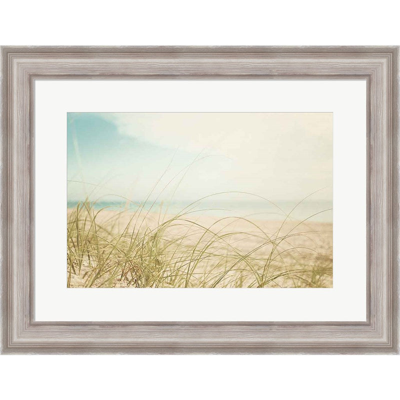 Beach Grass V Light by Elizabeth Urquhart, Framed Art