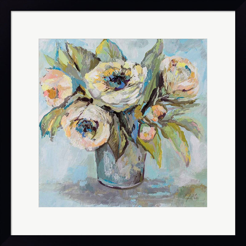 Soft Blooms by Jeanette Vertentes, Framed Art