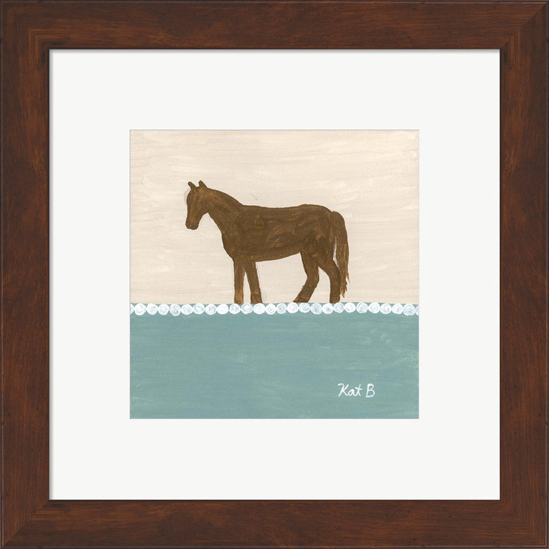Out to Pasture II  Brown Horse by Kathleen Bryan, Framed Art