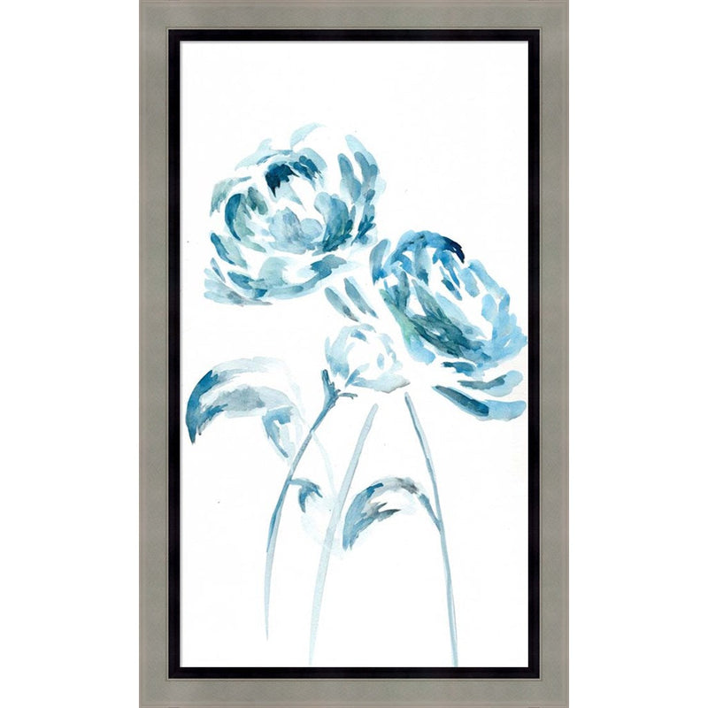 Blue Peonies I by Marcy Chapman, Framed Art