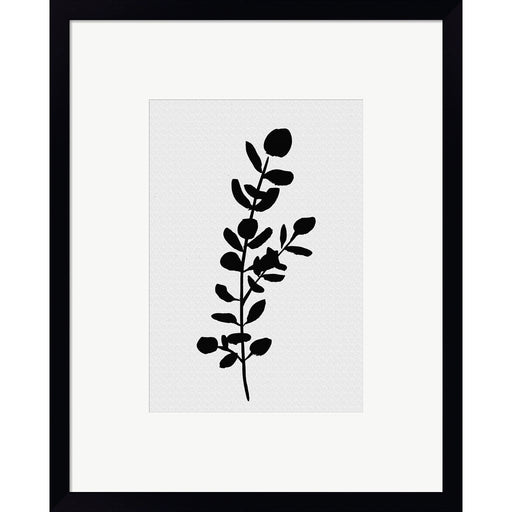 Farmhouse Eucalyptus black by Marcy Chapman, Framed Art
