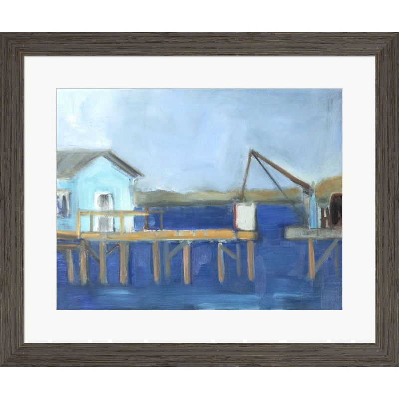 Fishing Dock by Susanne Marie, Framed Art