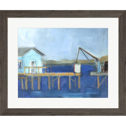 Fishing Dock by Susanne Marie, Framed Art