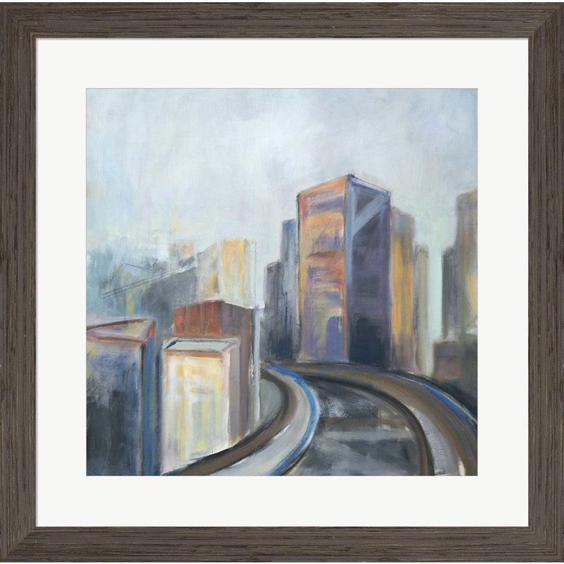 Over the Tracks by Susanne Marie, Framed Art