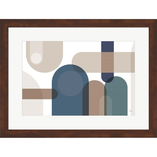 Metro 67 blue by Pela, Framed Art