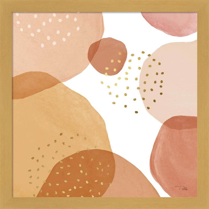 Pebbles II by Pela, Framed Art